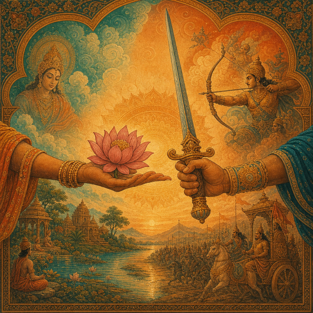 Illustration for What the Bhagavad Gita Can Teach You About Making Hard Decisions