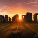 Stonehenge at summer solstice sunrise